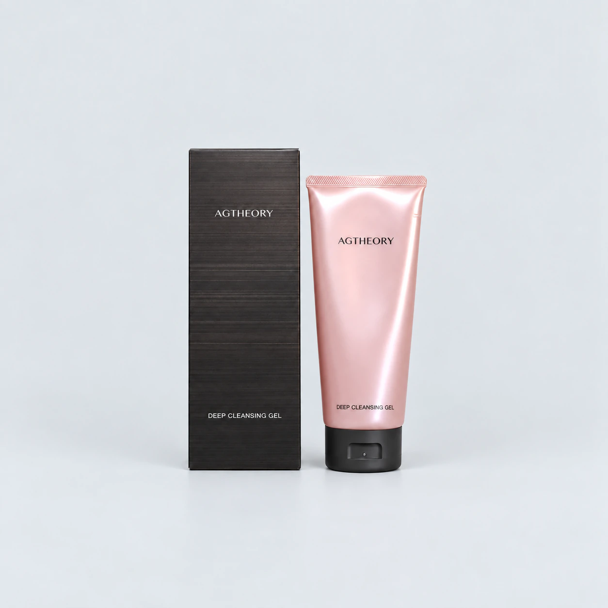 AGTHEORY Deep Cleansing Gel with its original box on a gray background
